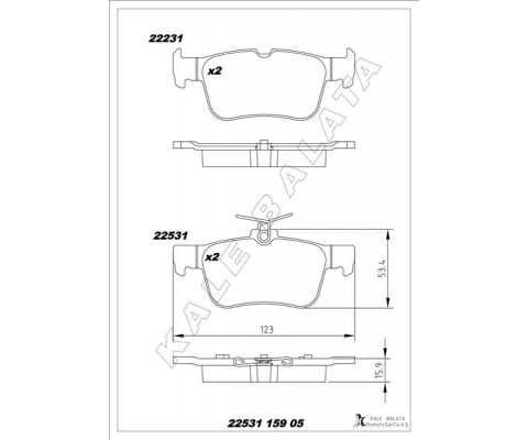 ARKA FREN BALATASI GALAXY III 15 MONDEO V 14 EDGE 15 19 FOCUS IV 17 KUGA III 19