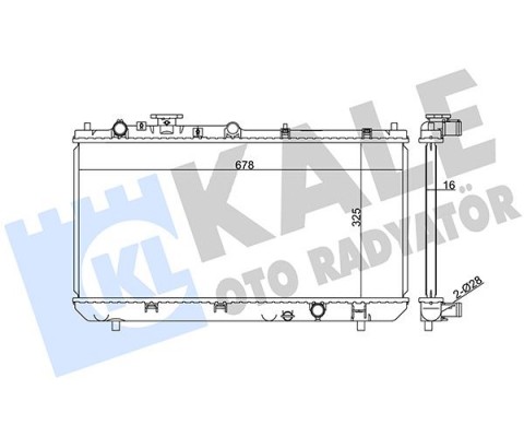 RADYATÖR MAZDA 323 F VI AL-PL-BRZ 325X678X22