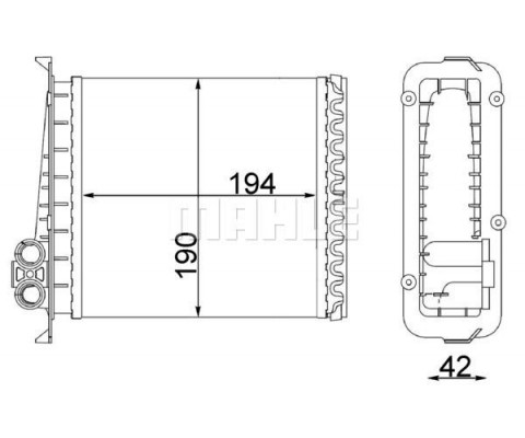 KALORİFER RADYATÖRÜ VOLVO 850 91-96 C70 98-05 S70 97-00 V70 97-00