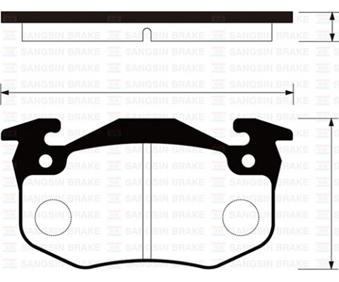 ARKA FREN BALATA RENAULT R9 R19 MEGANE I / CLIO I II / PEUGEOT 106 96- 206 00- 306 97-01 / CITRO EN SAXO 96- / XSARA 97- İNCE TİP
