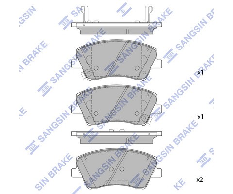 ÖN FREN BALATA HYUNDAI IONIQ 1.6L G4LE GDI Hybrid 17- / kıa nıro 17-