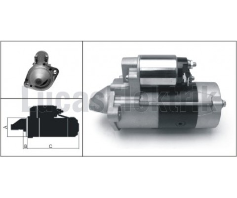 MARŞ MOTORU MITSUBISHI L200 2.5L 4D56T DI-D CR 4X2 4X4 KA4T KB4T 05-14 / L300 2.5L 4D56 P15V 93-08 12v 2.2kw 10 DİŞ
