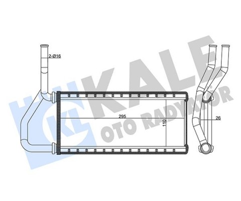 KALORİFER RADYATÖRÜ HONDA CR-V 2.0L K20 RD8 02-06 - ALEMİNYUM