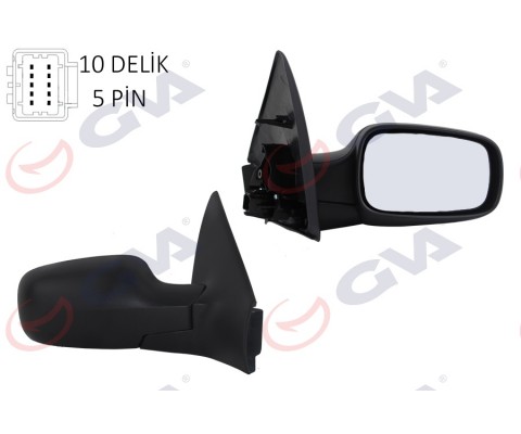 DIŞ DİKİZ AYNASI SAĞ MEGANE 02 ELEKTRİKLİ ISITMALI SENSÖRLÜ KONVEKS 5 FİŞ VM-138EHSR