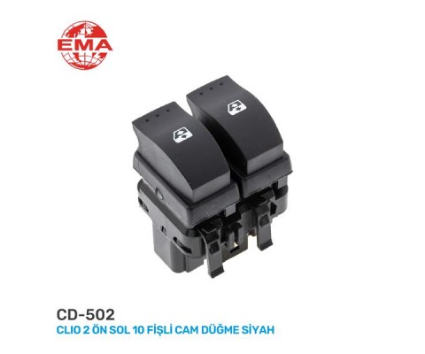 CAM AÇMA ANAHTARI ÖN SOL MEGANE 2 10 FİŞLİ GRİ