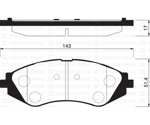 ÖN FREN BALATASI LACETTI 1.4-1.6-1.8 2.0D 04 NUBIRA 1.4-1.6-1.8 2.0D 04
