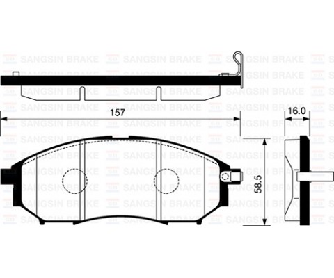 FREN BALATASI ÖN RENAULT KOLEOS 08 NISSAN NAVARA 2.5L YD25DDTi D40 4x2 4x4 10- / PATHFINDER 2.5L YD25DDTi DCi R51 17MM