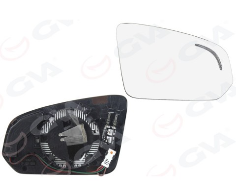 AYNA CAMI ISITMALI CONVEX SAĞ VOLVO S60 II-III S90 V60 V90 19 ŞERİT ASİSTANINA SAHİP ARAÇLAR