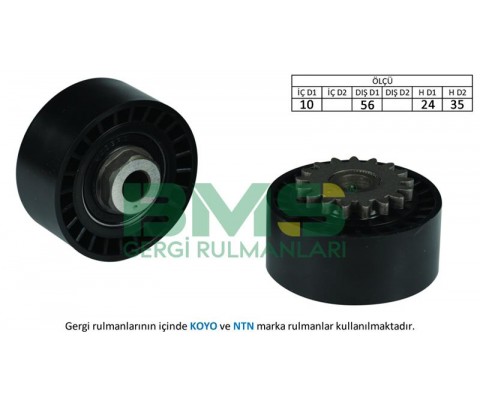 ALTERNATÖR GERGİ RULMANI CLIO I-II 96- -KANGOO 01- -TWNG 96- -SANDERO 08- 1.2-1.2 16V