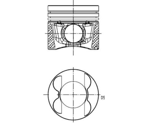 PISTON SEGMAN 0.25 83.25mm MERCEDES OM651 W204 C218 W212 W166 W221 W639 B906