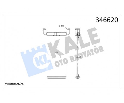 KALORIFER RADYATORU MERCEDES SPRINTER B906 . VW CRAFTER 30-35-50