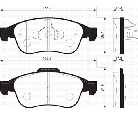 ÖN FREN BALATASI MEGANE III 09 SCENIC III 09 FLUENCE 10 DUSTER 10 LODGY 12 CAPTUR I 13 1.5 DCI 1.6 16V