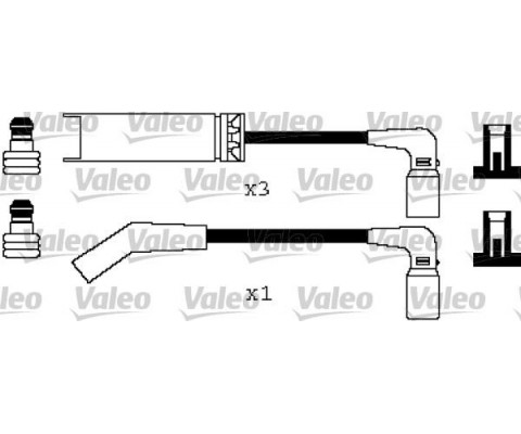 BUJİ KABLO SET CHEVROLET KALOS 1.4 02 LANOS 1.4-1.5 97 CHEVROLET AVEO 1.5-KALOS 1.5 05
