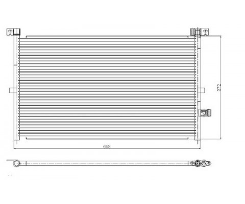 KLİMA RADYATORU KONDENSERİ FORD MONDEO 1.8İ-2.0İ-2.0-2.2TDCI-2.5İ-3.0İ 01 07 670X361X16 OTO.-MEK.