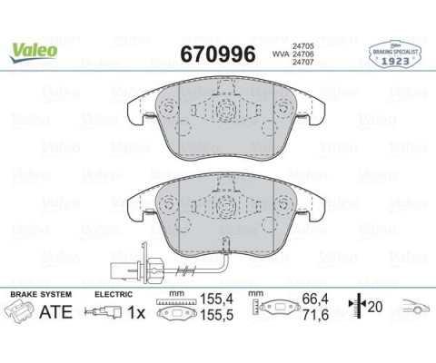 ÖN BALATA AUDI A4 - A5 09 GDB1814