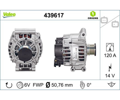 ALTERNATÖR P207-P208-P308-P508-P3008-P5008-PARTNER TEPEE-BERLINGO-C3-C4-C5-DS3-DS4 MİNİ COOPER 06
