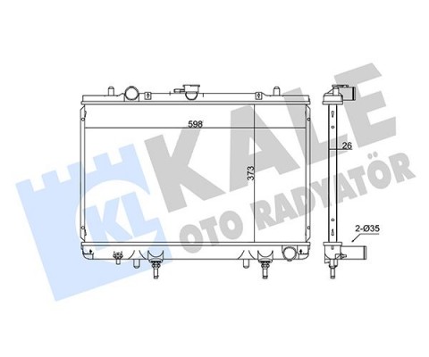 RADYATÖR MITSUBISHI L200 AL/PL/BRZ 698x408x26