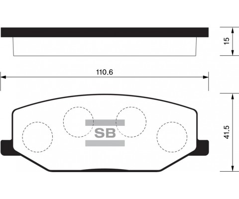 ÖN FREN BALATA SUZUKI JIMNY 1.3L M13A SN413 04-19 / SAMURAI 1.3L G13A G13B SJ413 89-