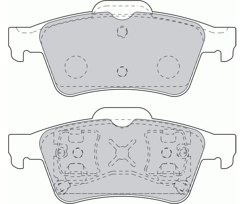 ARKA FREN BALATA FORD FOCUS II 05- / CONNECT 06- / C-MAX 06- / NISSAN PRIMERA P12 02- / RENAULT LAGUNA II 01- / MEGANE II / LATITUDE / OPEL VECTRA 03-