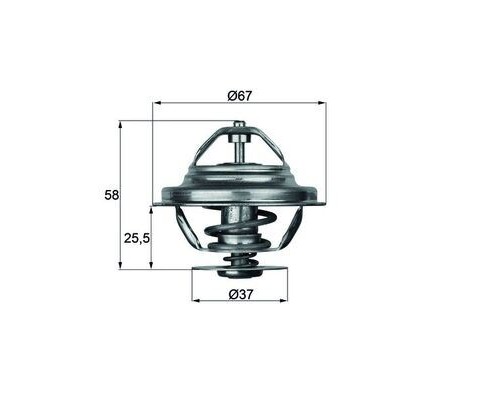TERMOSTAT 80 C MERCEDES OM616 W123 W460