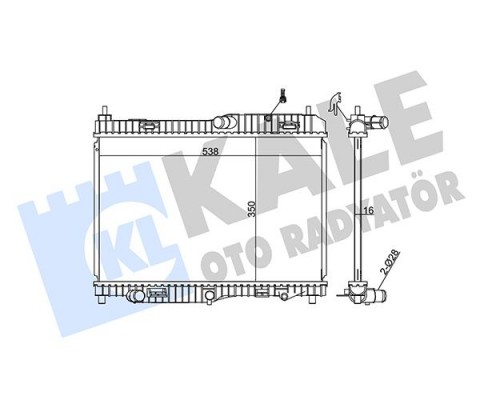 MOTOR RADYATORU FIESTA CB1 08 12 VI 08 1.4 EFI AT 1.4 1.6 OTOMATIK ŞANZIMAN 350 538 16