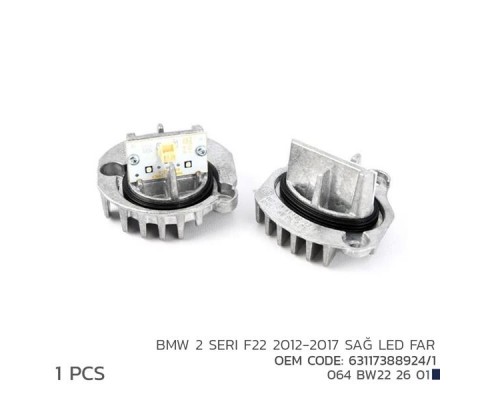 BMW 2 F22 2012-2017 SAĞ LED FAR MODL 63117388924/1