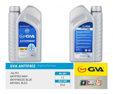 ANTİFRİZ 1 LT -56 C MAVİ Koli 12 Ad
