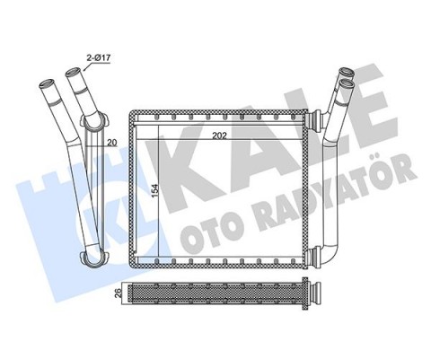 KALORİFER RADYATÖRÜ TOYOTA HILUX VIGO 2.5L 2KDFTV KUN15. KUN25. KUN35 3.0L KUN26 05-15 - ALEMİNYUM