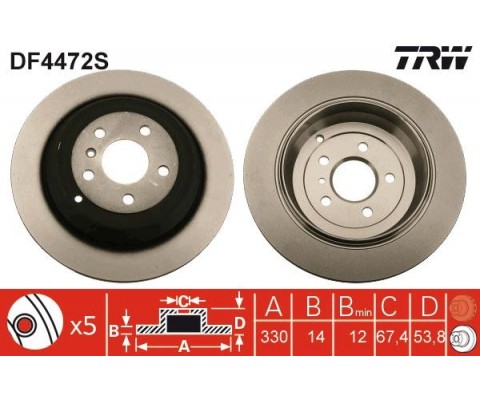 FREN DISKI ARKA MERCEDES W164 W251