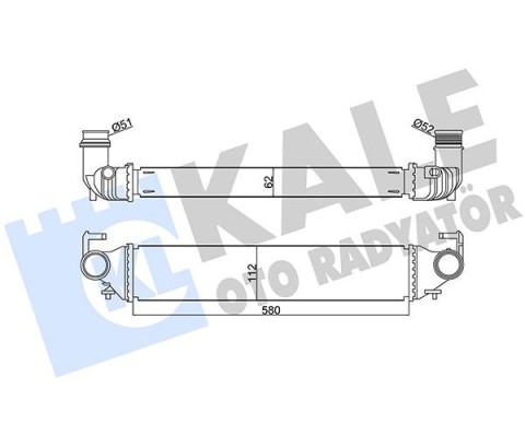 INTERCOOLER AL/PL/BRZ FIAT 500X-JEEP RENEGADE