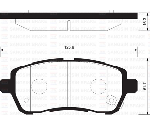ÖN FREN BALATA DAIHATSU MATERIA 1.3L 1.5L K3-VE 3SZ-VE M401 M412 06- / SIRION 1.0L 1.3L M300 M301 0 6- / SUZUKI SWIFT 1.2L K12B AZG412 12-