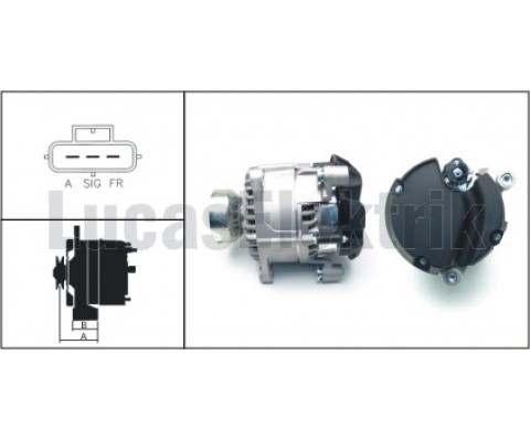 ALTERNATOR 12V 120A FOCUS 1.8TDDI 98 05 CONNECT 1.8TDCI 02 13 SAFTLI TIP-CANAKLI