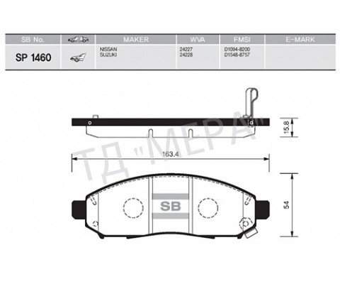 FREN BALATASI ÖN RENAULT KOLEOS 08 NISSAN NAVARA 2.5L YD25DDTi D40 4x2 4x4 10- / PATHFINDER 2.5L YD25DDTi DCi R51 17MM