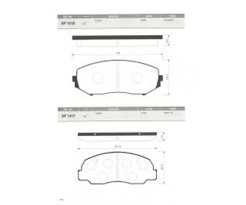 ÖN FREN BALATA SUZUKI GRAND VITARA 2.0L J20A JB420 5 kapı 06- 1.9L F9QB DDİS JB419 05-