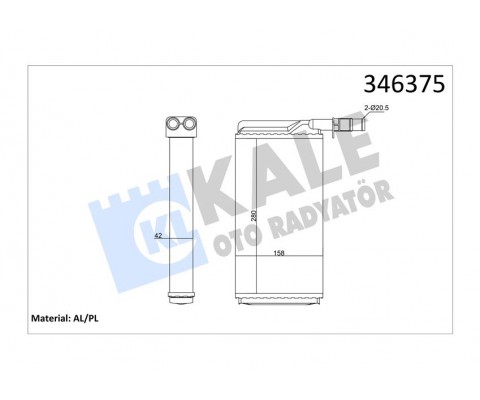 KALORİFER RADYATÖRÜ ALFA 164 87-98 CROMA 85-96 THEMA 87-94