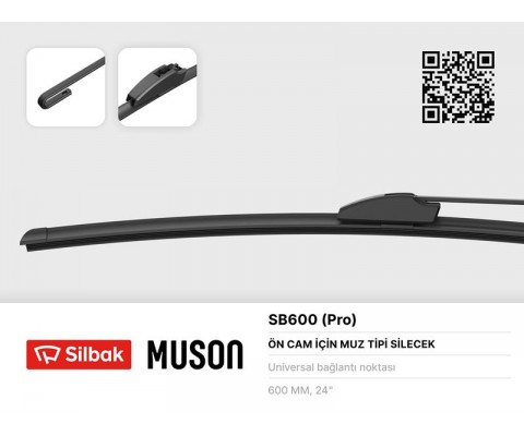 SİLECEK SÜPÜRGESİ 600mm MUZ TİPİ ÜNİVERSAL