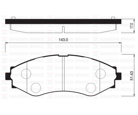 ÖN FREN BALATASI LACETTI 1.4-1.6-1.8 2.0D 04 NUBIRA 1.4-1.6-1.8 2.0D 04