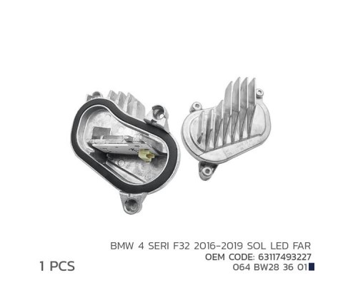 BMW 4 SERI F32 2016-2019 SOL LED MODÜL 63117493227