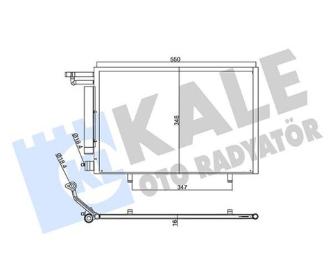 KLIMA RADYATORU KONDENSER FORD B-MAX 1.25-1.4 1.5 TDCI 12 -FIESTA VI 12 1.25-1.4 1.5 TDCI