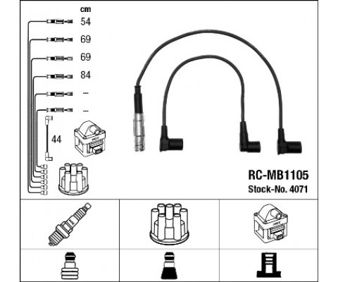 ATESLEME KABLOSU SETI MERCEDES M102 M111 W201 W123 C123 W124 C124