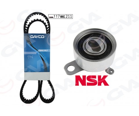 TRİGER KAYIŞ SETİ EKSANTRİK SETİ TOYOTA COROLLA 1.6L 4A-FE enjeksiyonlu AE101 AE111 92-00 1 KAYIŞ 1 RULMAN 117x210