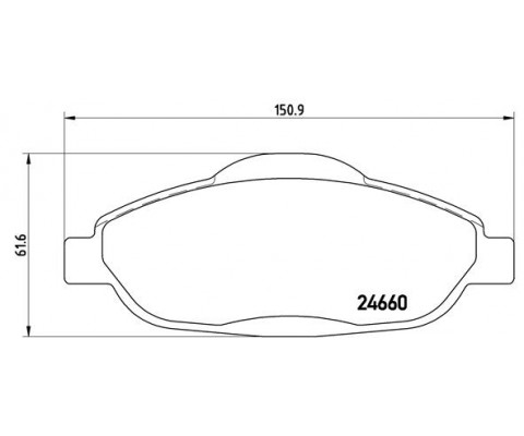 ÖN BALATA P308 1.4 1.6 HDİ 2.0 HDİ 07 P308 SW 07 P308 CC 1.6 HDİ 09 P3008 13 1.6 HDI-VTI