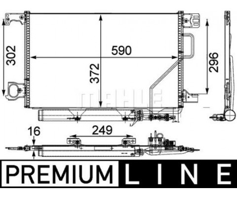 KLIMA RADYATORU MERCEDES W203 CL203 S203 C209 A209