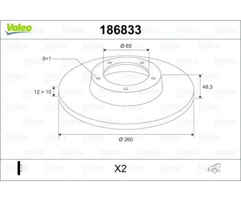 ARKA FREN AYNASI CADDY III-GOLF-V-VI-PLUS-JETTA III-ALTEA 04 A3 03 TOLEDO III-OCTAVIA 04 256x12x9DL