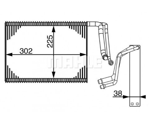 EVAPORATOR BMW F20 F22 F30 E87 F32 F34 F36