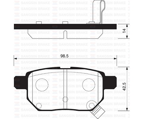 ARKA FREN BALATA TOYOTA AURIS. COROLLA 1.6L 1ZR-FE ZRE151 07-11 / 1.33L 1NR-FE NRE150 6 vites 10-