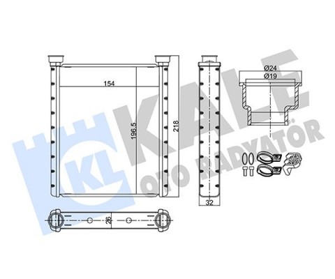 KALORIFER RADYATORU MERCEDES W176 W246 C117 X117 X156