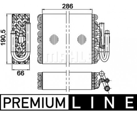 EVAPORATOR BMW E36 93 99 PREMIUM LINE