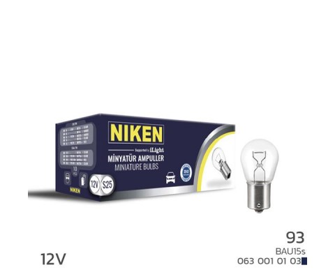 NIKEN 93 AMPUL YAKIN TIR. BAU15s P21W 12V 10LU
