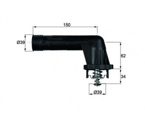 TERMOSTAT 95 C BMW E34 E36 M43